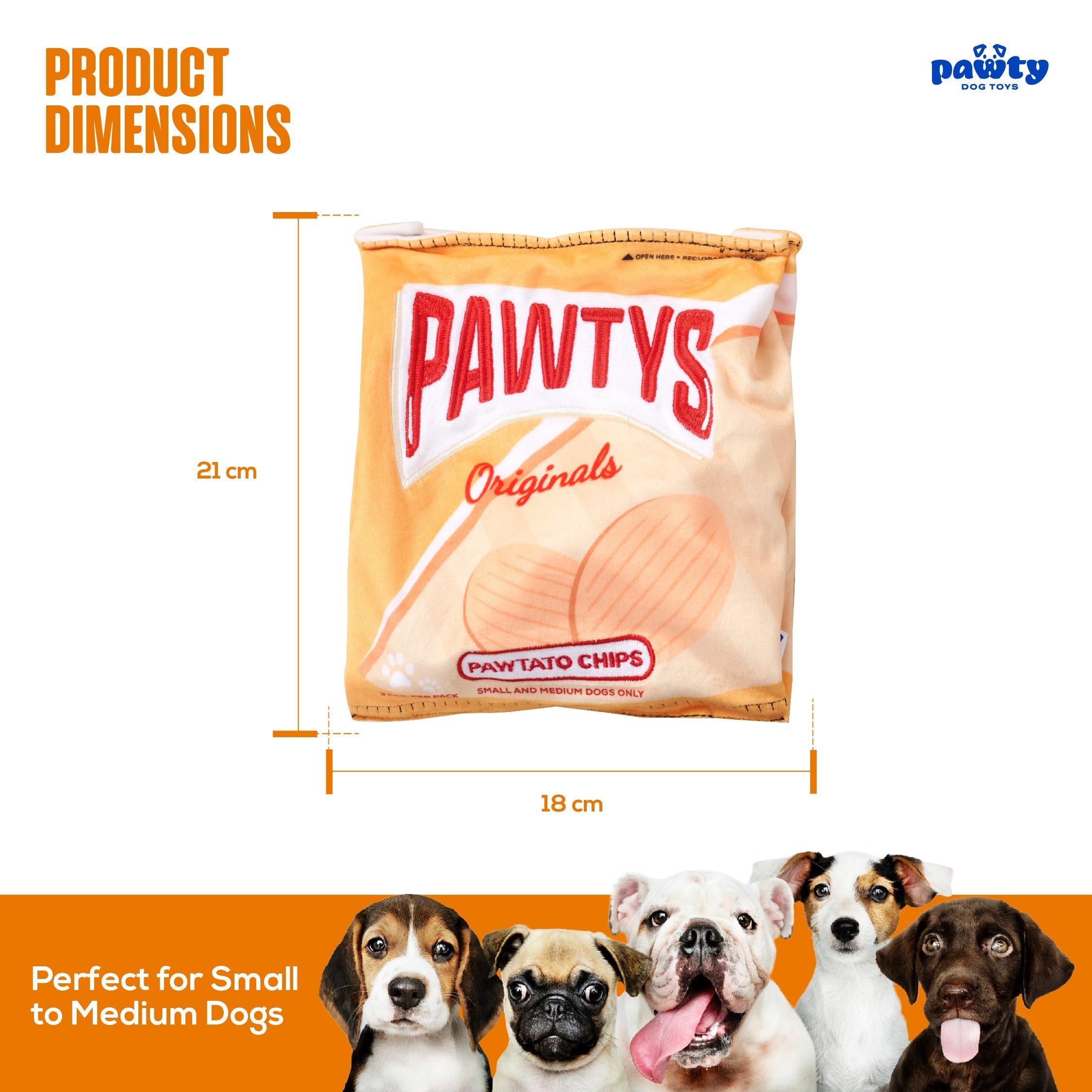 PAWTATO CHIPS INTERACTIVE DOG TOY