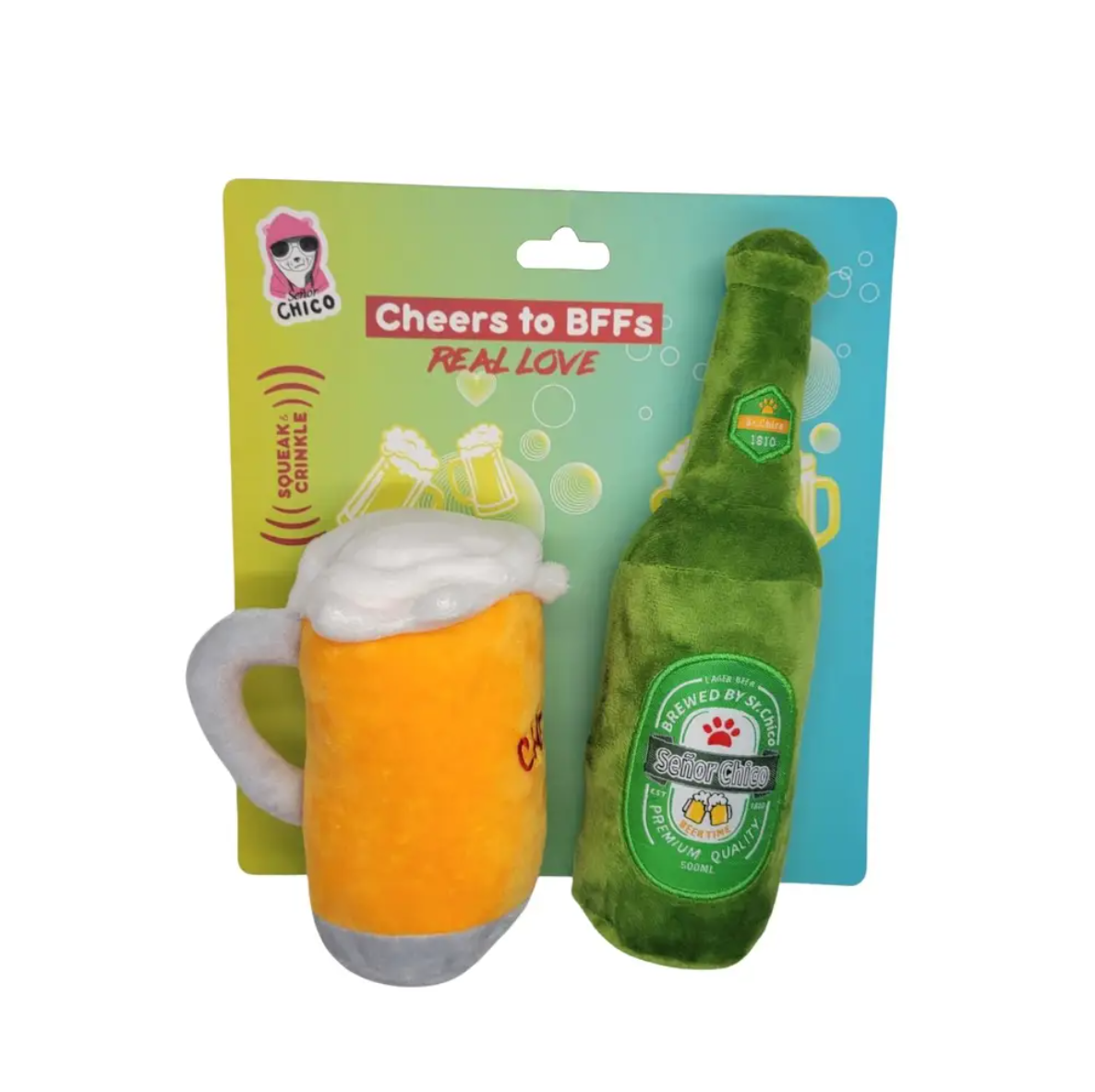 Cheers Dog Toy Gift Set