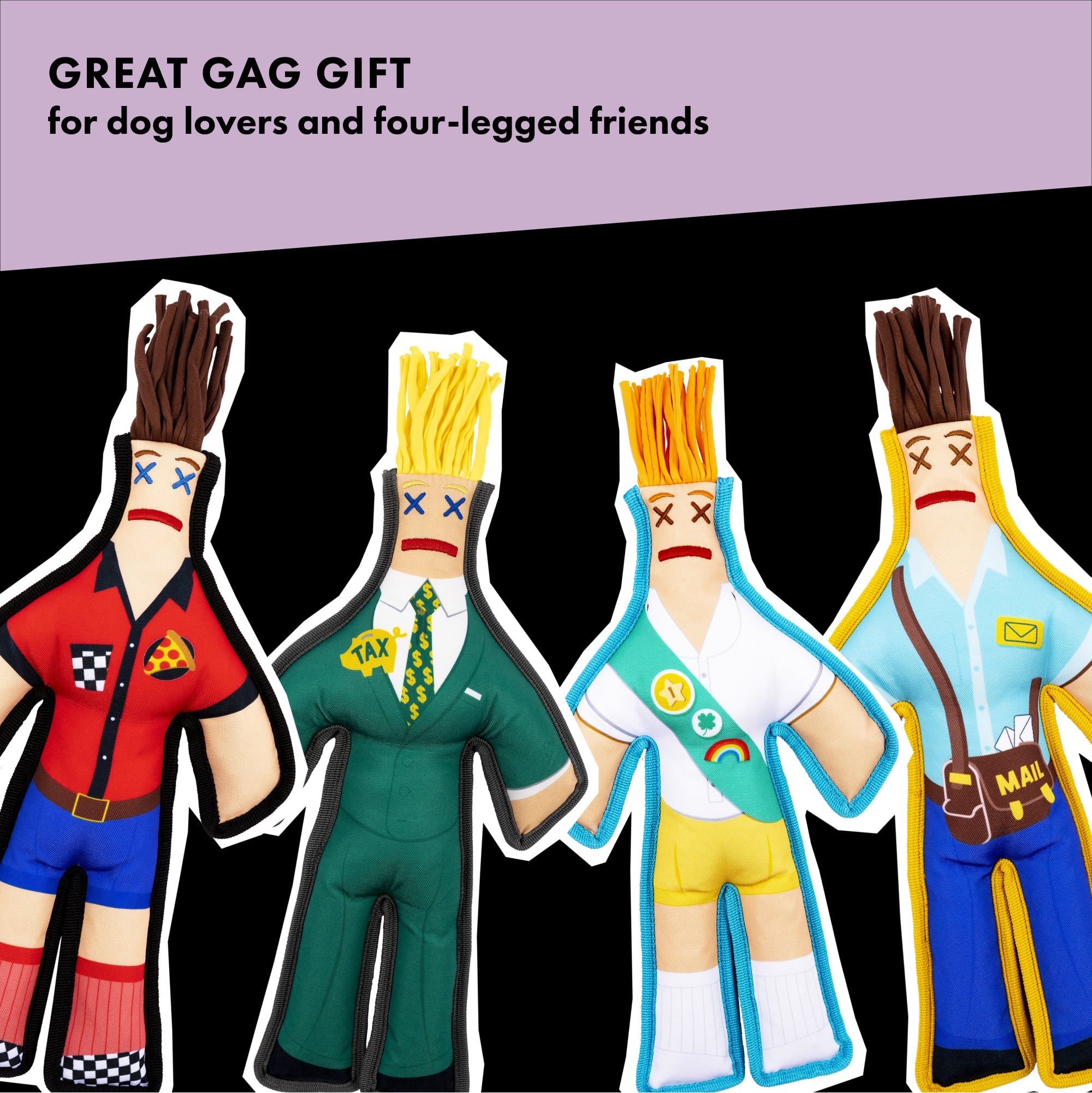 Mailman Squeaky Chew Toy